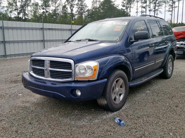 1D4HB58D35F544405 - 2005 DODGE DURANGO LI BLUE photo 2