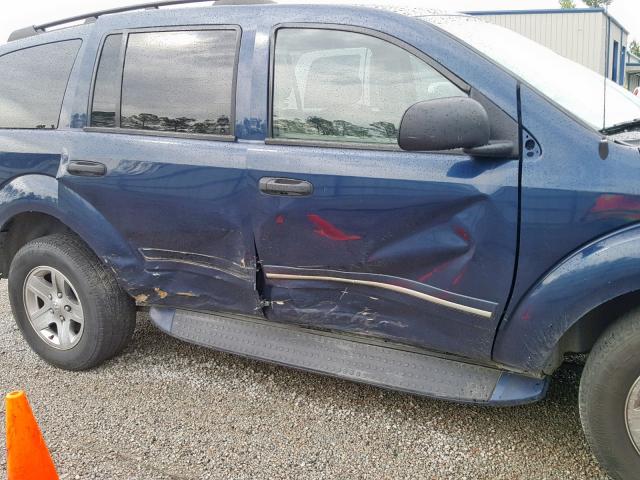 1D4HB58D35F544405 - 2005 DODGE DURANGO LI BLUE photo 9