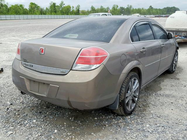 1G8ZS57N58F120007 - 2008 SATURN AURA XE BROWN photo 4