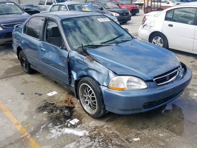 1HGEJ6621TL028280 - 1996 HONDA CIVIC DX BLUE photo 1