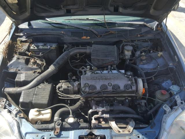 1HGEJ6621TL028280 - 1996 HONDA CIVIC DX BLUE photo 7