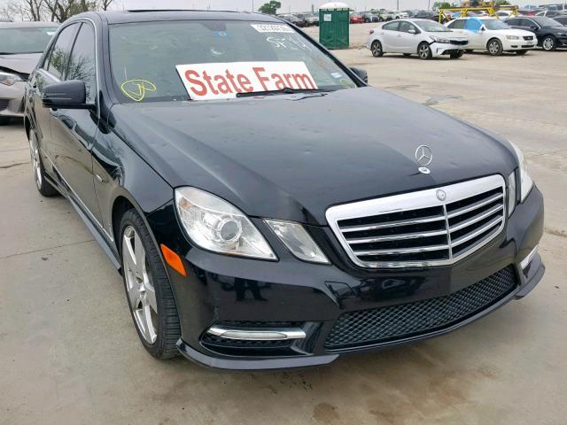 WDDHF5KB8CA635324 - 2012 MERCEDES-BENZ E 350 BLACK photo 1