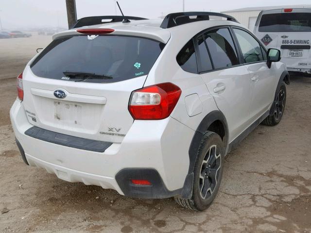 JF2GPAVC5D2805510 - 2013 SUBARU XV CROSSTR WHITE photo 4