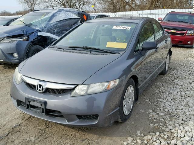 2HGFA16279H102220 - 2009 HONDA CIVIC DX GRAY photo 2