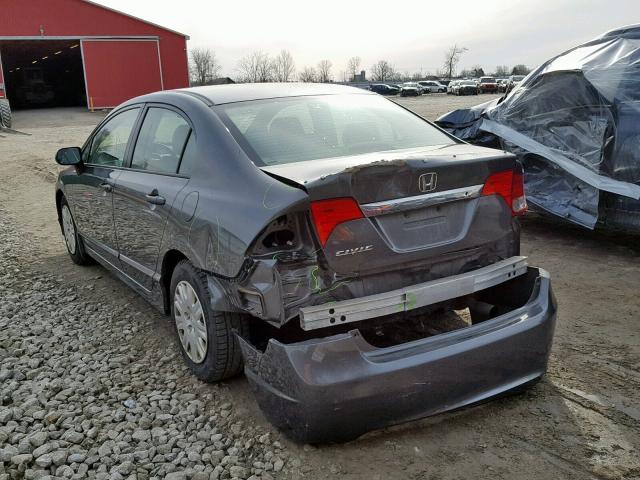 2HGFA16279H102220 - 2009 HONDA CIVIC DX GRAY photo 3