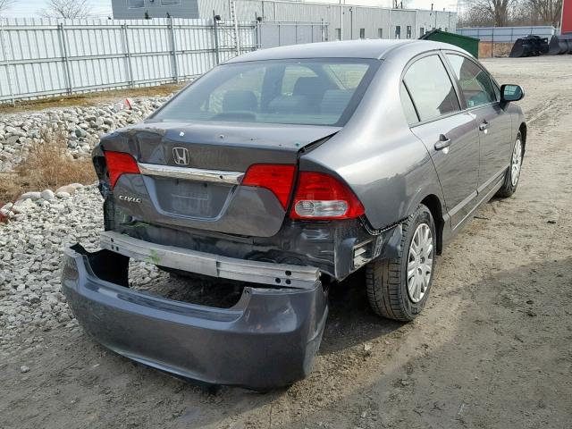 2HGFA16279H102220 - 2009 HONDA CIVIC DX GRAY photo 4