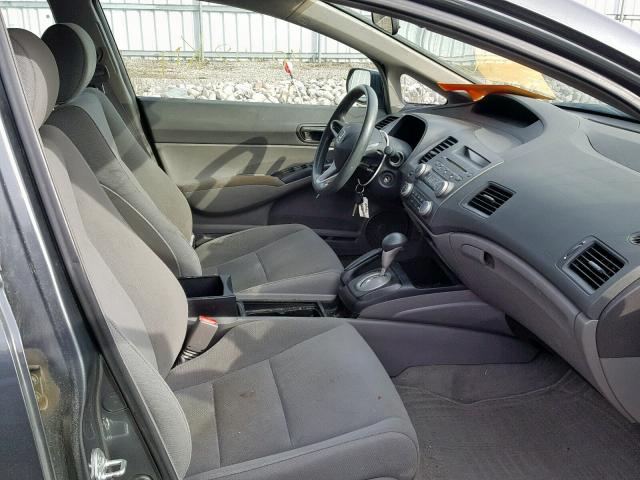 2HGFA16279H102220 - 2009 HONDA CIVIC DX GRAY photo 5