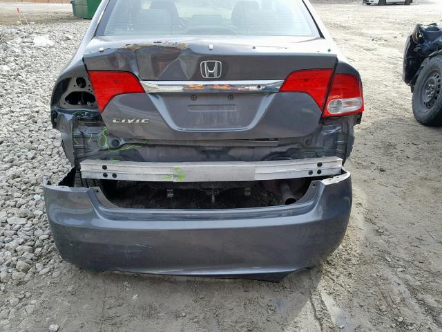 2HGFA16279H102220 - 2009 HONDA CIVIC DX GRAY photo 9