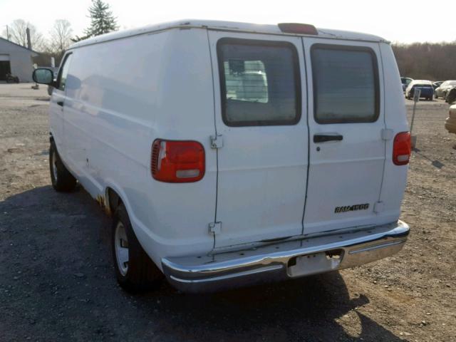 2B7HB11XXYK161867 - 2000 DODGE RAM VAN B1 WHITE photo 3