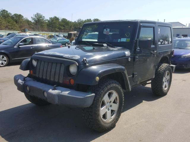 1J4FA54117L205563 - 2007 JEEP WRANGLER S BLACK photo 2