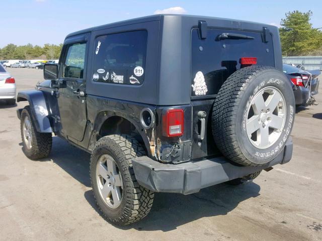 1J4FA54117L205563 - 2007 JEEP WRANGLER S BLACK photo 3