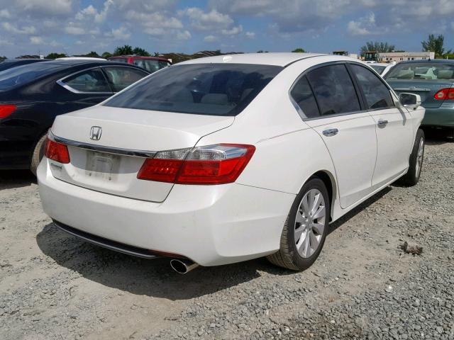 1HGCR2F88DA087515 - 2013 HONDA ACCORD EXL WHITE photo 4