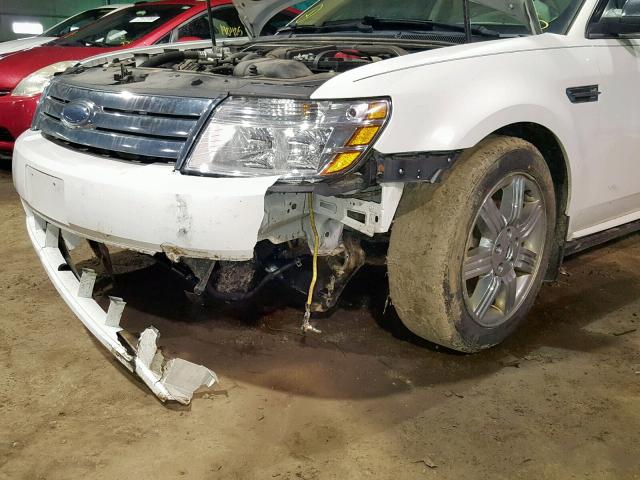 1FAHP25W28G117451 - 2008 FORD TAURUS LIM WHITE photo 9