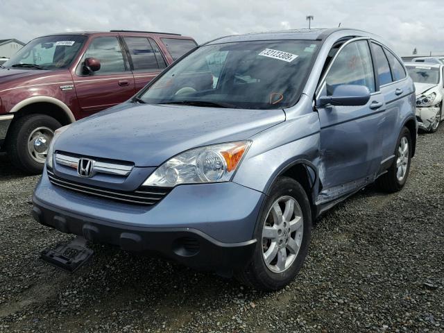 5J6RE38728L010528 - 2008 HONDA CR-V EXL BLUE photo 2