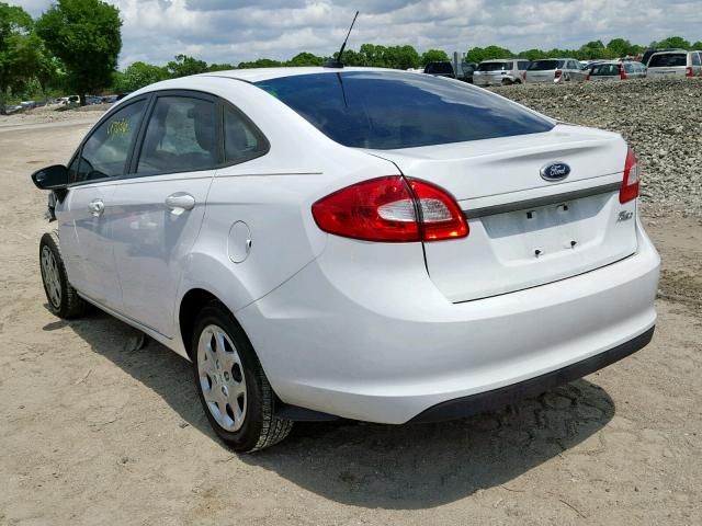 3FADP4AJ9CM117580 - 2012 FORD FIESTA S WHITE photo 3