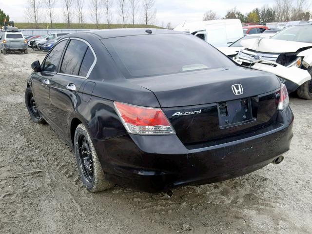 1HGCP368X9A043888 - 2009 HONDA ACCORD EXL BLACK photo 3