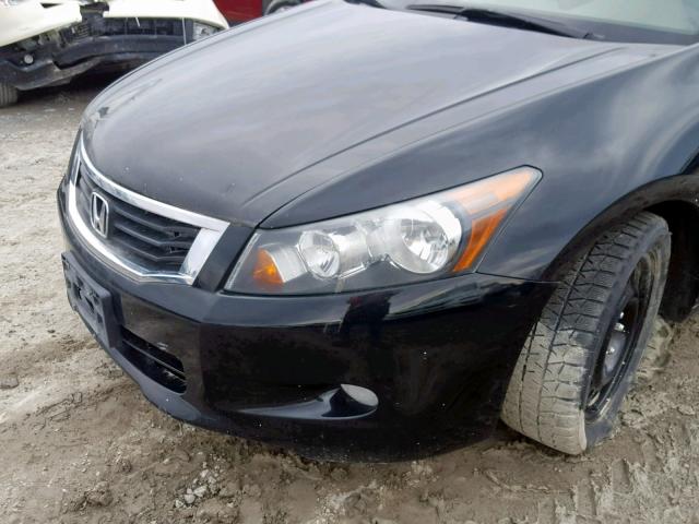 1HGCP368X9A043888 - 2009 HONDA ACCORD EXL BLACK photo 9