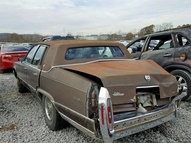 1G6DW5475LR719669 - 1990 CADILLAC BROUGHAM TAN photo 3