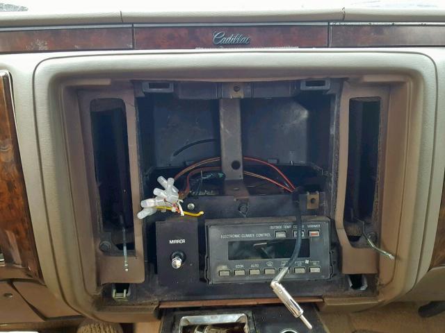 1G6DW5475LR719669 - 1990 CADILLAC BROUGHAM TAN photo 9