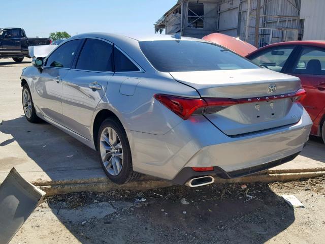 4T1BZ1FB0KU020320 - 2019 TOYOTA AVALON XLE SILVER photo 3