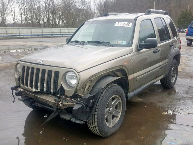 1J4GL38K65W685195 - 2005 JEEP LIBERTY RE TAN photo 2