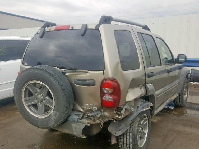 1J4GL38K65W685195 - 2005 JEEP LIBERTY RE TAN photo 4