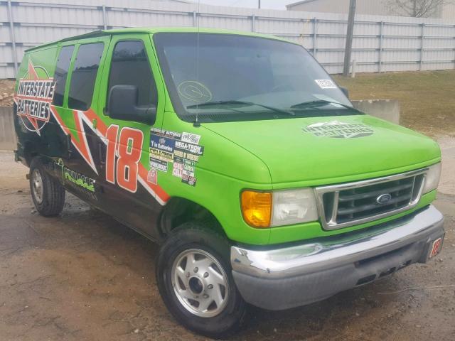 1FTSE34L15HA75489 - 2005 FORD ECONOLINE GREEN photo 1