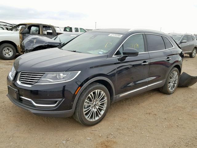 2LMPJ6LR8HBL20119 - 2017 LINCOLN MKX RESERV BLACK photo 2