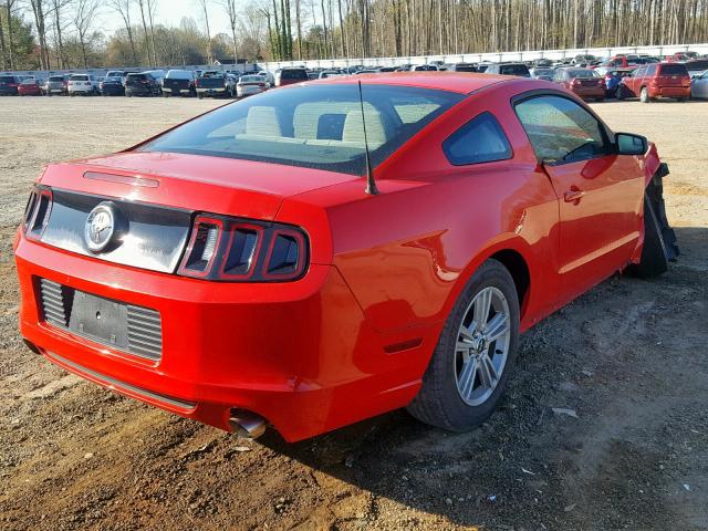 1ZVBP8AM0E5272057 - 2014 FORD MUSTANG RED photo 4