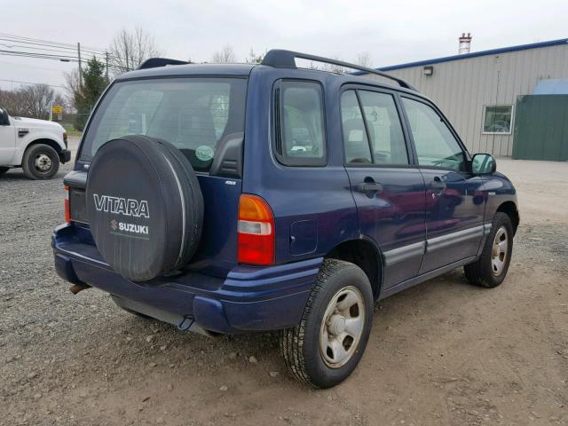 2S3TD52V936106273 - 2003 SUZUKI VITARA JLX BLUE photo 4