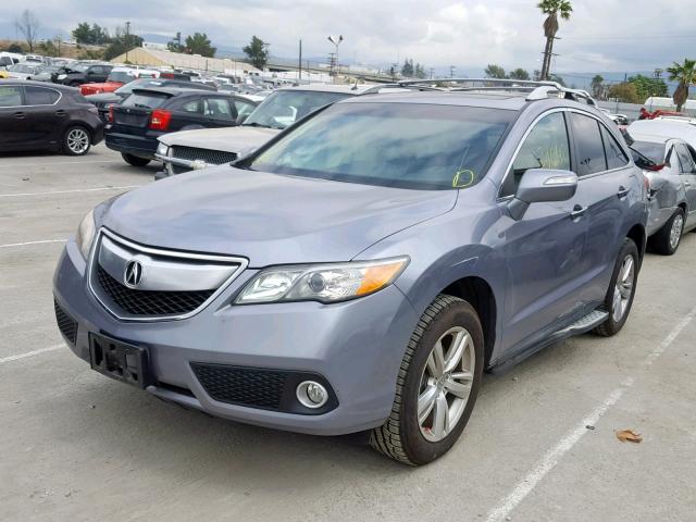 5J8TB3H56DL018551 - 2013 ACURA RDX TECHNO SILVER photo 2