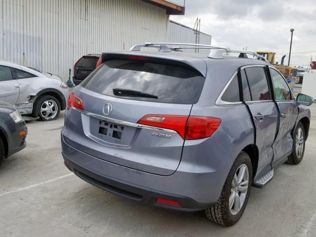 5J8TB3H56DL018551 - 2013 ACURA RDX TECHNO SILVER photo 4