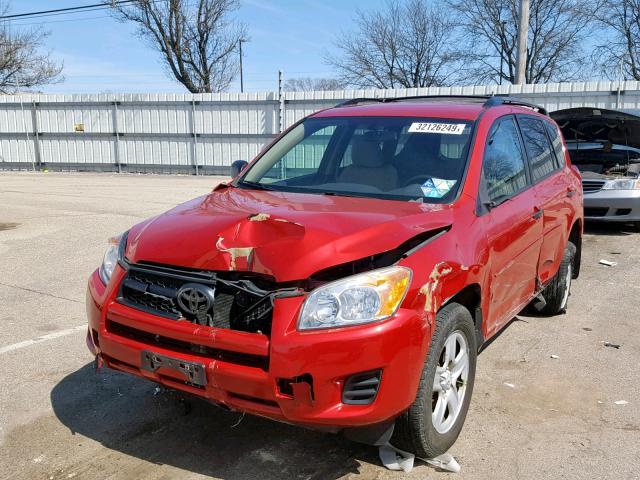 2T3BF4DV8AW033684 - 2010 TOYOTA RAV4 RED photo 2