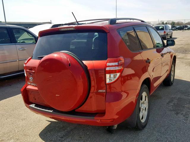 2T3BF4DV8AW033684 - 2010 TOYOTA RAV4 RED photo 4