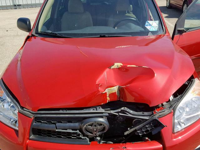 2T3BF4DV8AW033684 - 2010 TOYOTA RAV4 RED photo 7