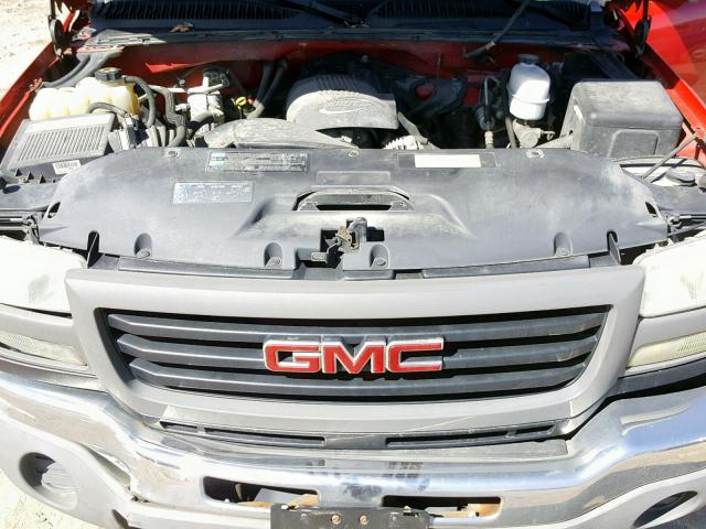 1GTHC24U04E151805 - 2004 GMC SIERRA C25 RED photo 7