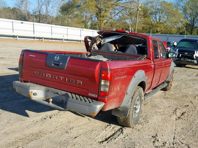 1N6ED29Y73C444748 - 2003 NISSAN FRONTIER C BURGUNDY photo 4