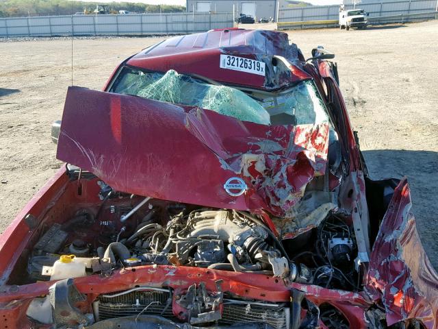 1N6ED29Y73C444748 - 2003 NISSAN FRONTIER C BURGUNDY photo 9