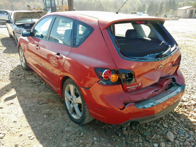 JM1BK143541137500 - 2004 MAZDA 3 HATCHBAC RED photo 3