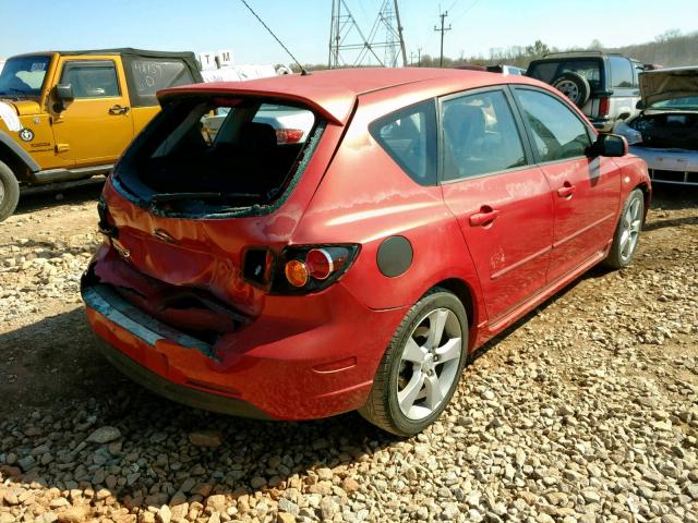 JM1BK143541137500 - 2004 MAZDA 3 HATCHBAC RED photo 4