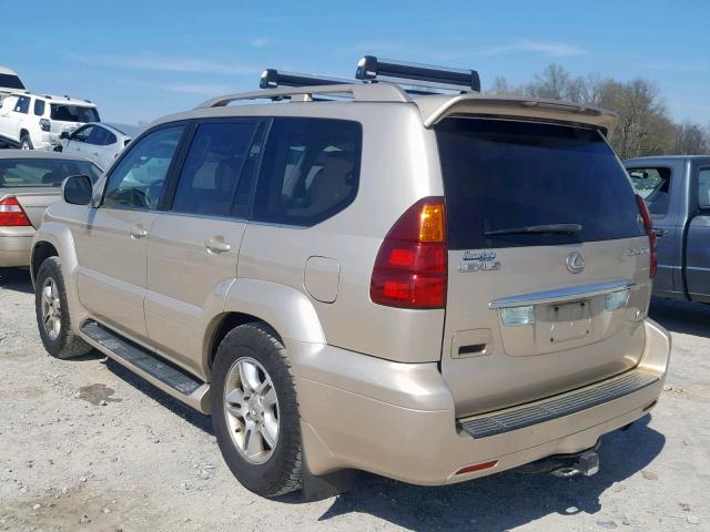 JTJBT20X460101881 - 2006 LEXUS GX 470 BEIGE photo 3