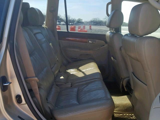 JTJBT20X460101881 - 2006 LEXUS GX 470 BEIGE photo 6