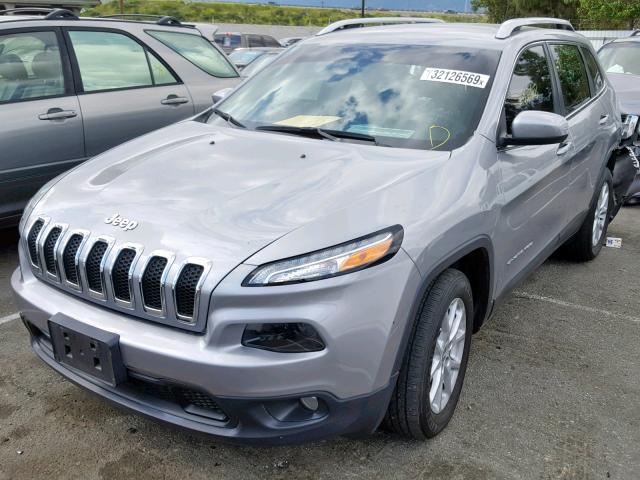 1C4PJLCB7HW593343 - 2017 JEEP CHEROKEE L GRAY photo 2