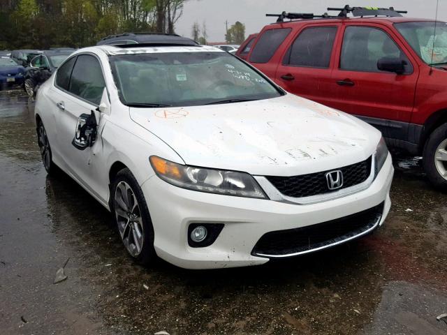 1HGCT2B86DA007491 - 2013 HONDA ACCORD EXL WHITE photo 1