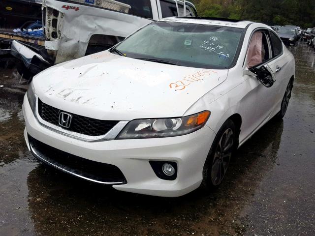 1HGCT2B86DA007491 - 2013 HONDA ACCORD EXL WHITE photo 2