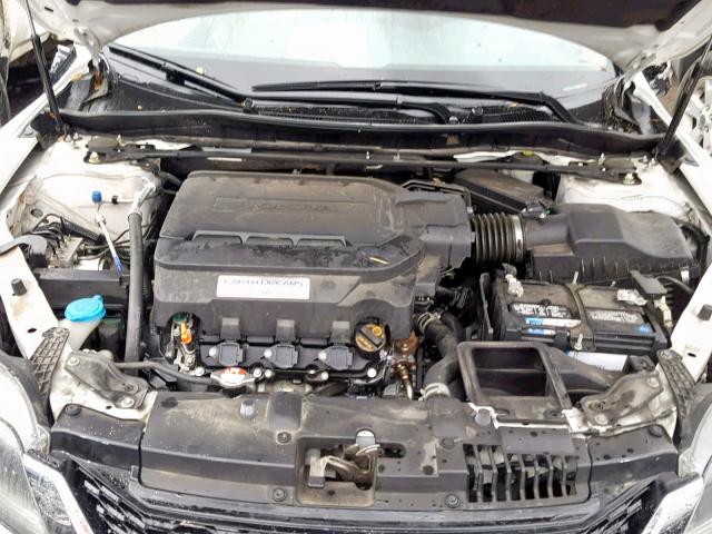 1HGCT2B86DA007491 - 2013 HONDA ACCORD EXL WHITE photo 7