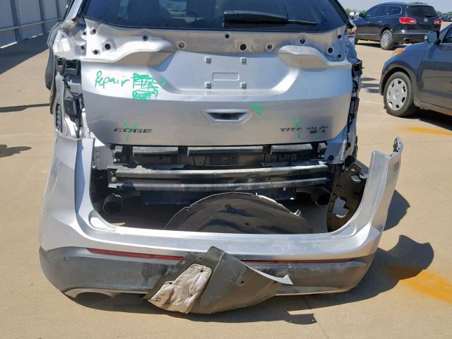 2FMPK3K92HBB62157 - 2017 FORD EDGE TITAN SILVER photo 9