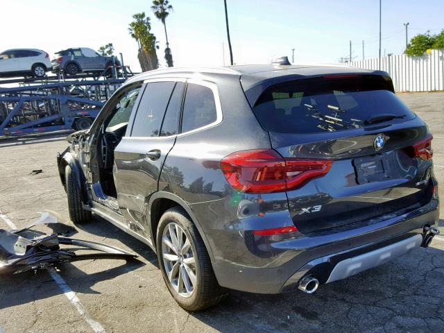 5UXTR7C59KLE95921 - 2019 BMW X3 SDRIVE3 Graphite photo 3