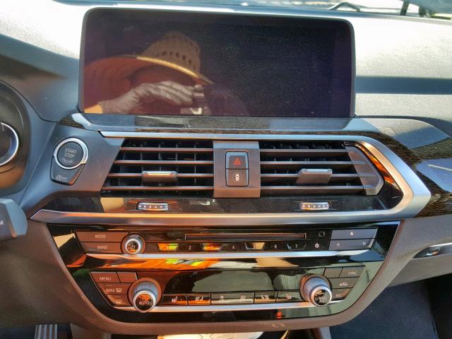 5UXTR7C59KLE95921 - 2019 BMW X3 SDRIVE3 Graphite photo 9