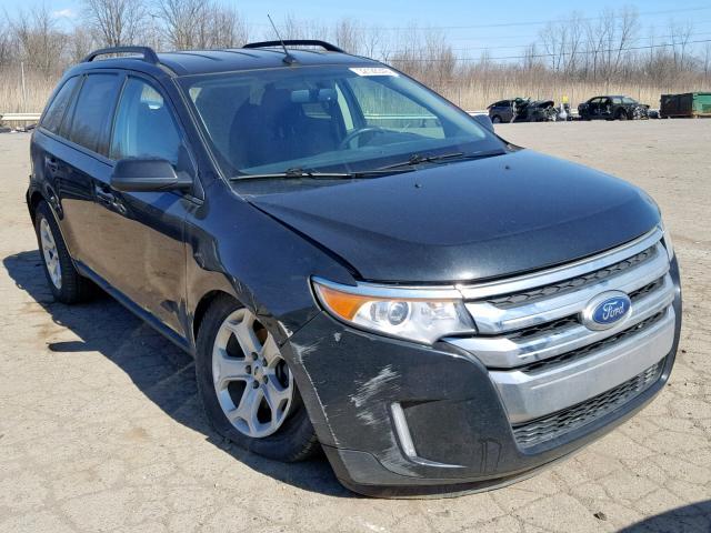 2FMDK3JC1DBC61563 - 2013 FORD EDGE SEL BLACK photo 1